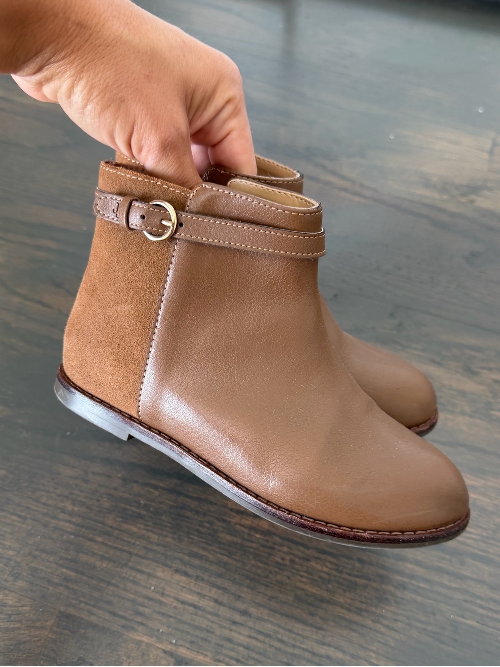 Janie and Jack Leather & Suede Ankle Boots